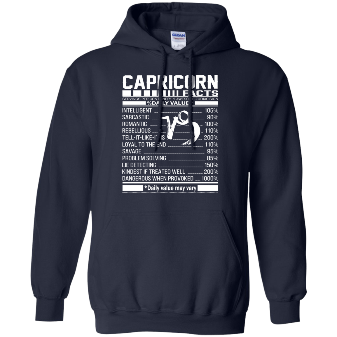 Capricorn Facts - Awesome Zodiac Sign - %Daily Value Shirt, Hoodie, Tank - TeeDragons