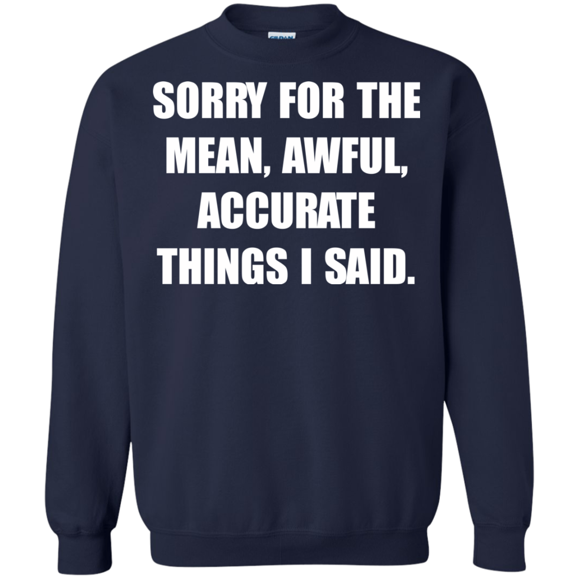 Sorry For The Mean, Awful, Accurate Things I Said Shirt, Hoodie, Tank - TeeDragons