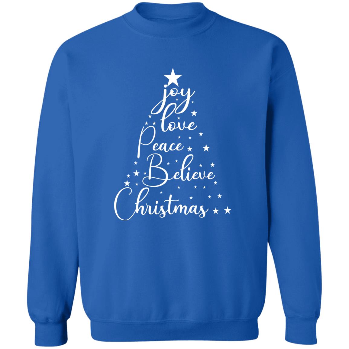 Joy Love Peace Believe Christmas Shirt