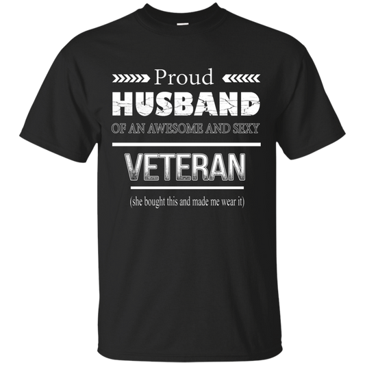 Proud Husband Of An Awesome Veteran T-Shirt, Hoodie, Tank - TeeDragons