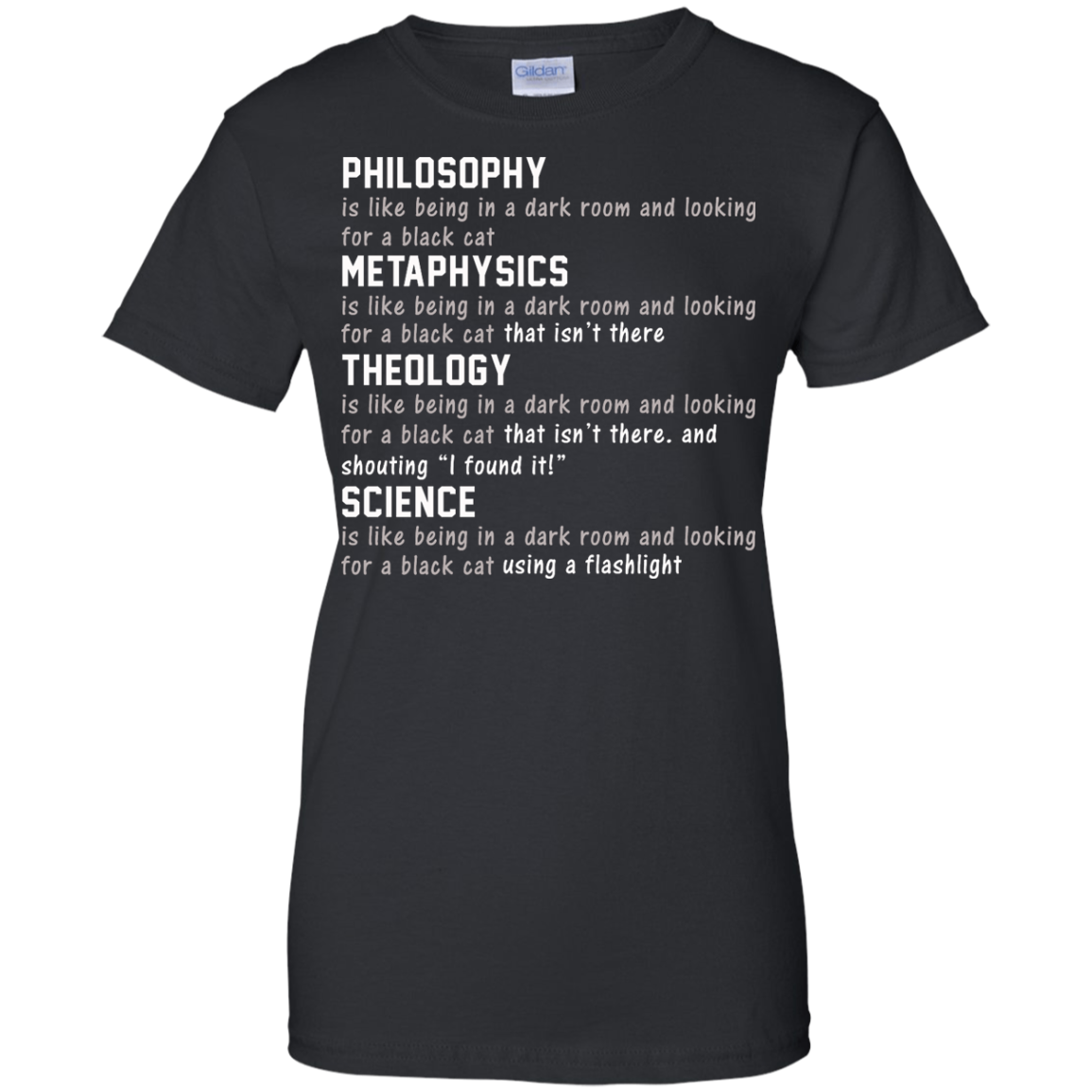 Philosophy - Metaphysics - Theology - Science Shirt, Hoodie, Tank - TeeDragons