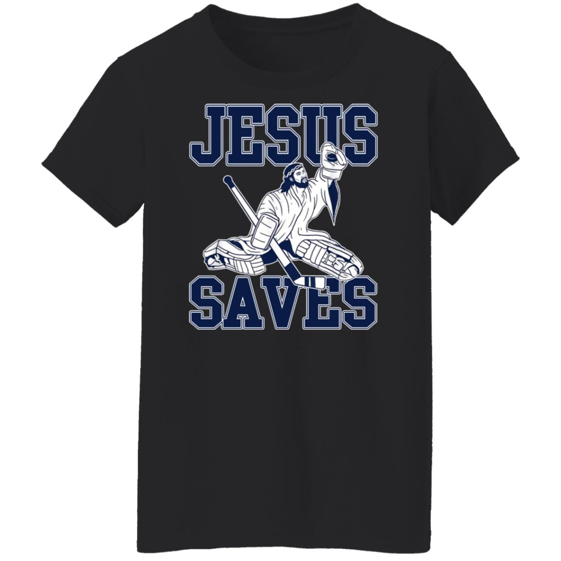 Jesus Saves Hockey Shirt