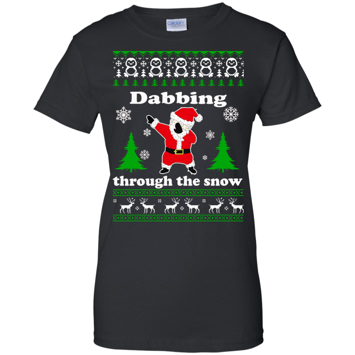 Santa Dabbing Through The Snow Christmas Sweater - TeeDragons