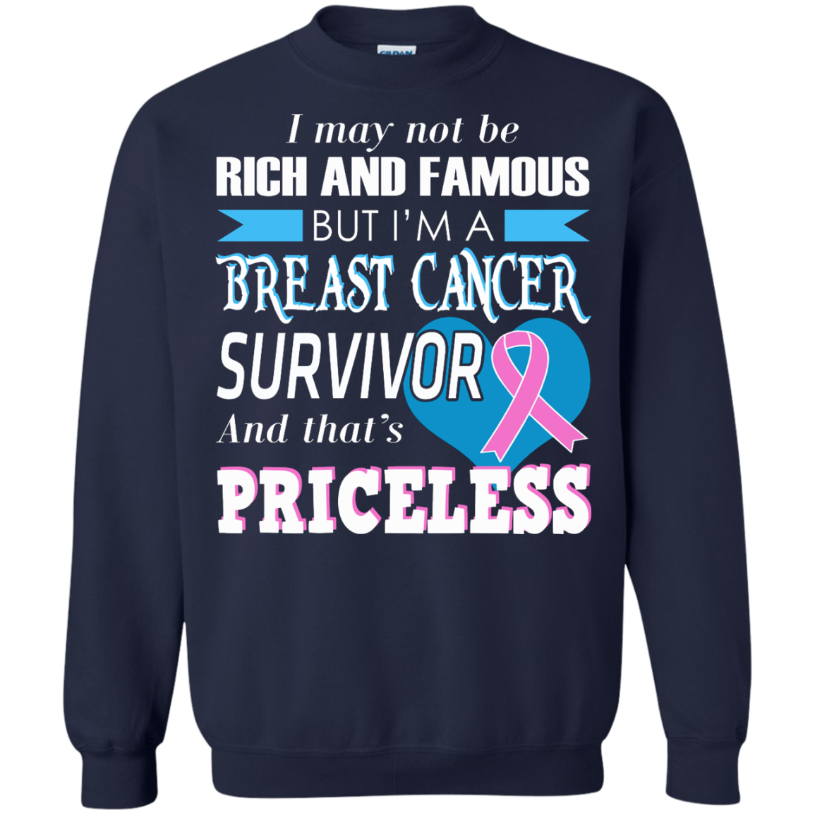 I May Not Be Rich And Famous But I'm A Breast Cancer Survivor T-Shirt - TeeDragons