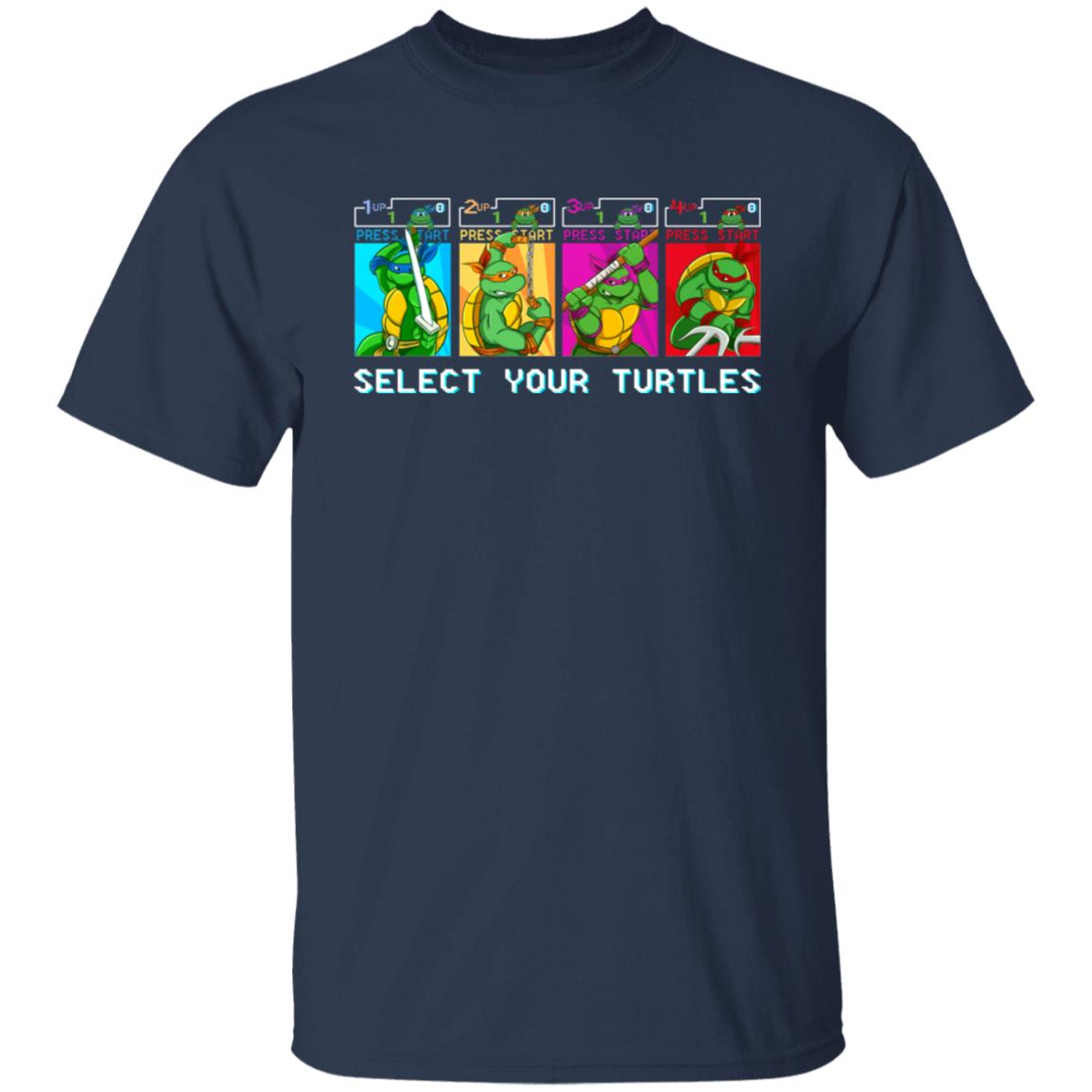Press start select your turtles shirt