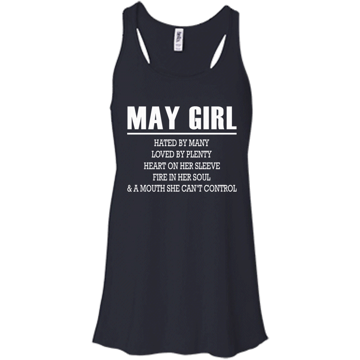 May Girl - Hated By Many, Loved By Plenty Heart On Her Sleeve T-Shirt - TeeDragons