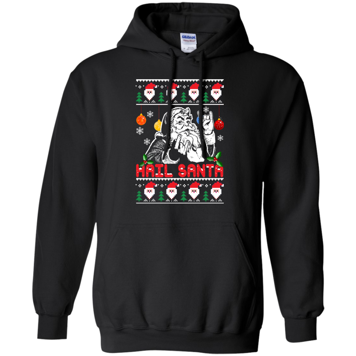 Hail Santa Ugly Christmas Sweater - TeeDragons