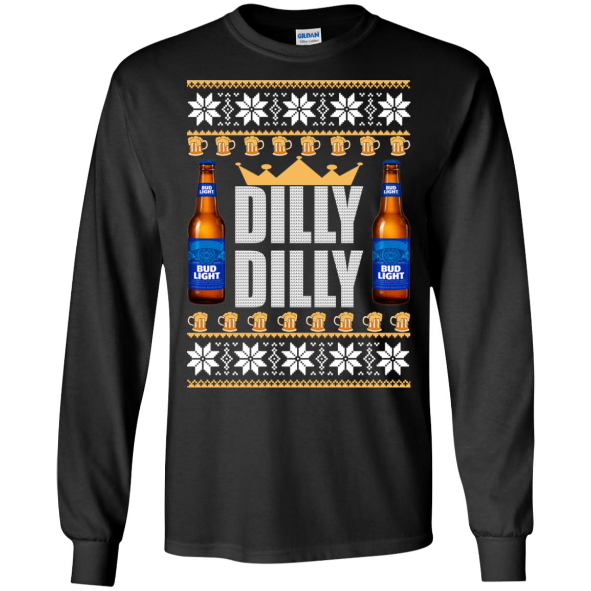 Bud Light Dilly Dilly Beer Christmas Sweater - TeeDragons