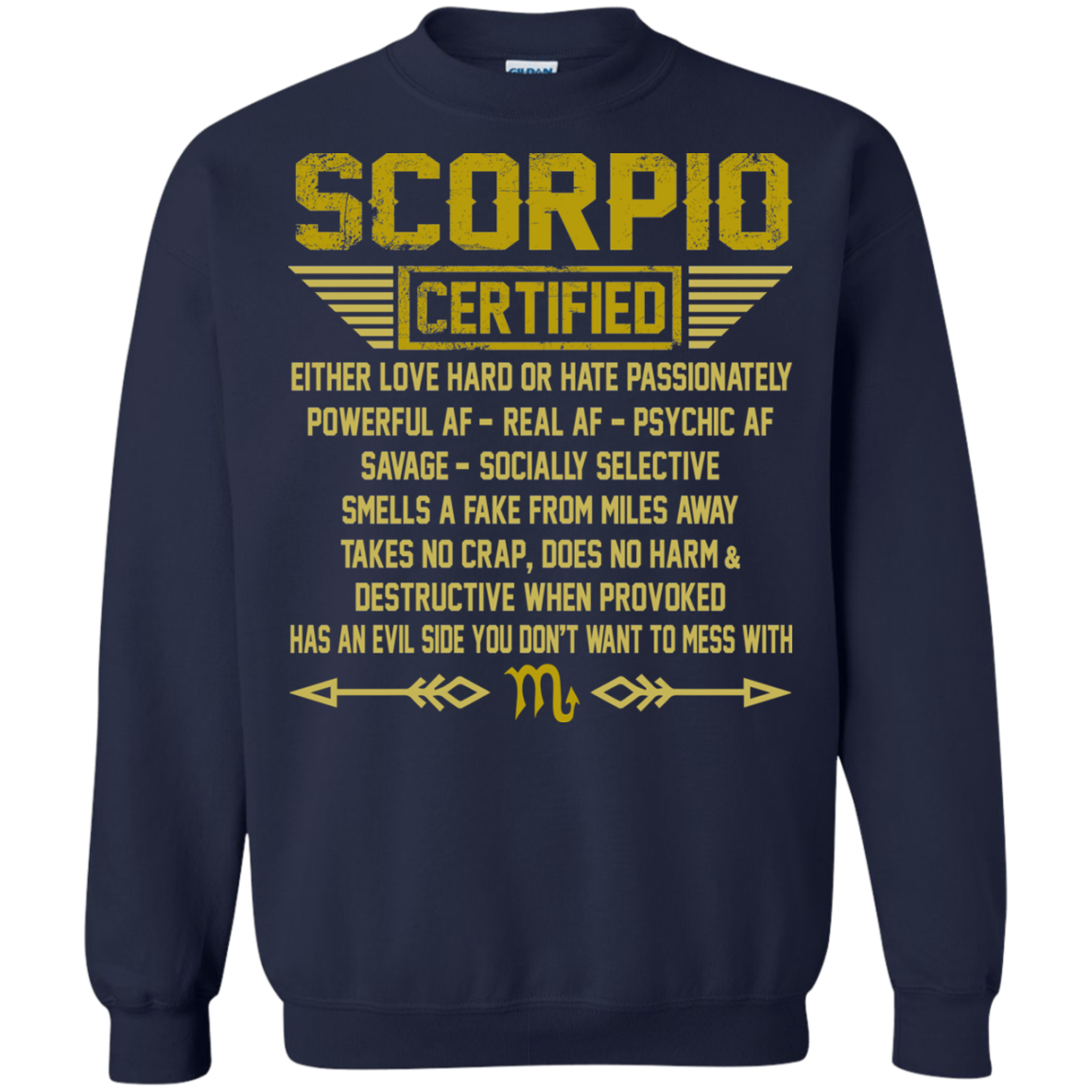 Scorpio Certified - Either Love Hard Or Hate Passionately Shirt, Hoodie, Tank - TeeDragons