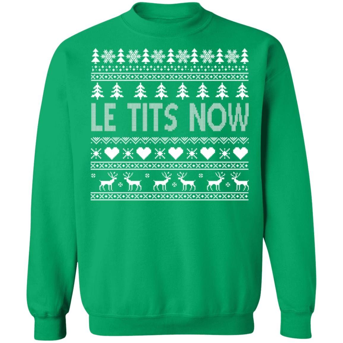 Le Tits Now Christmas Sweater