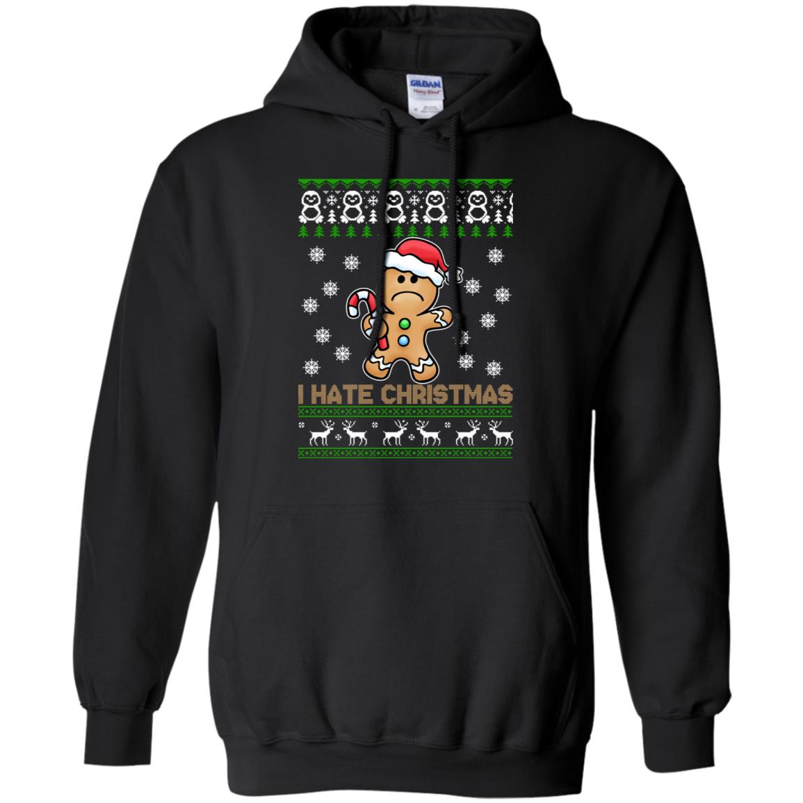 Gingerbread Man I Hate Christmas Sweater - TeeDragons