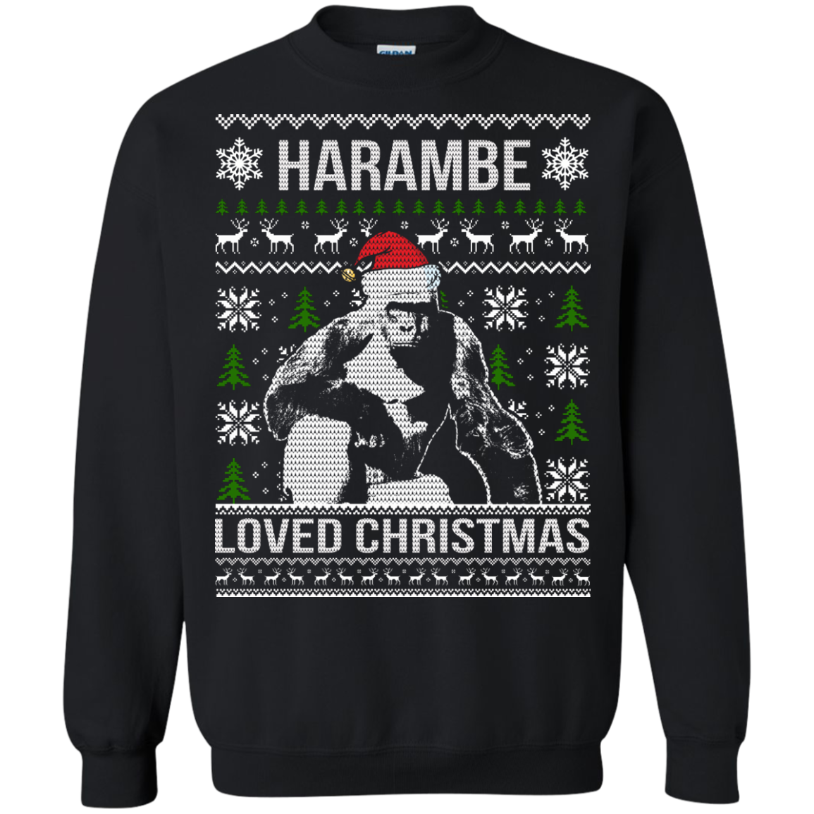Harambe Loved Christmas Sweater, Shirt, Hoodie - TeeDragons