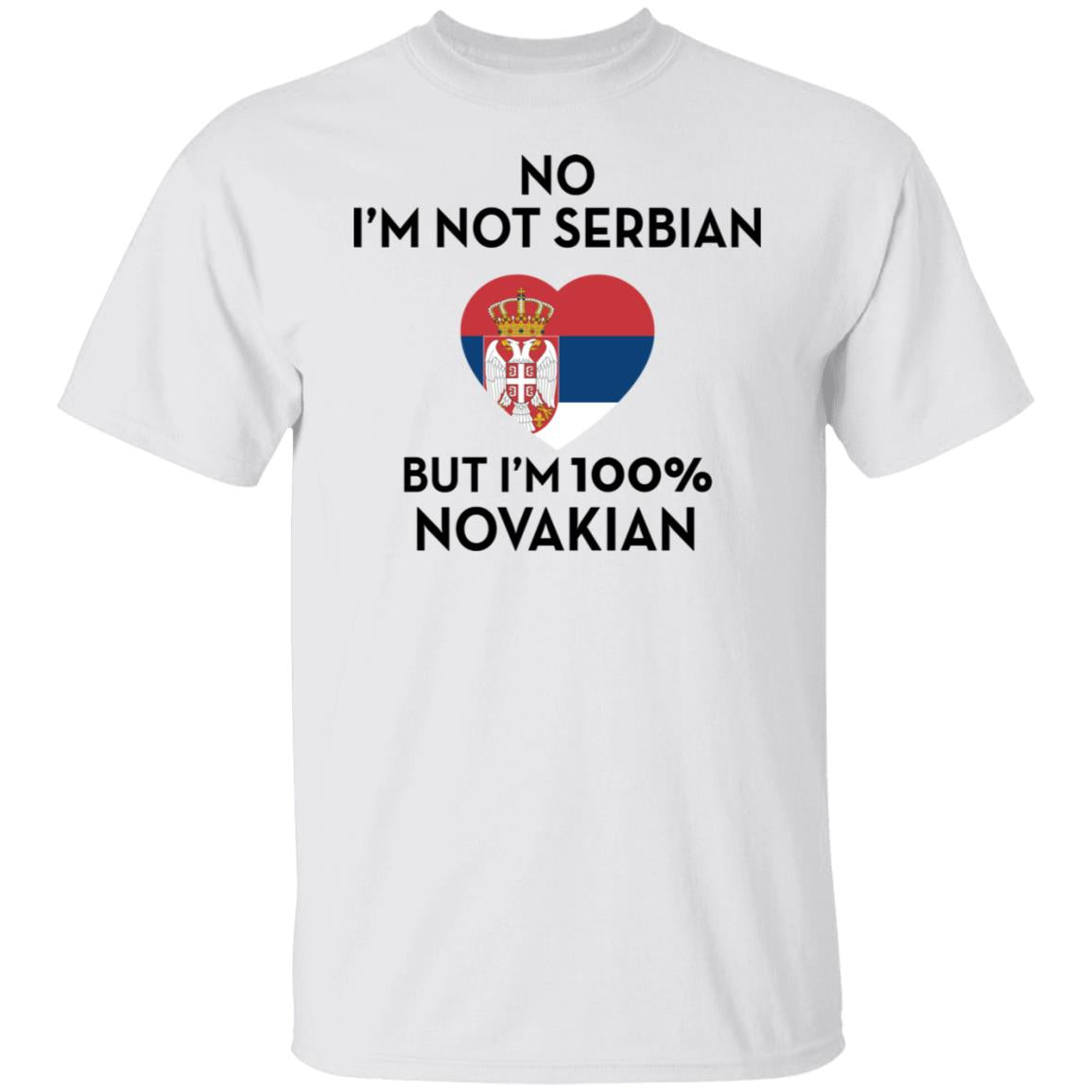 No I'm not Serbian but I'm 100% Novakian shirt
