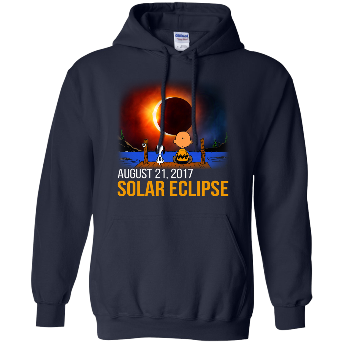 Snoopy and Charlie Brown - Solar Eclipse August 21, 2017 Shirt, Hoodie - TeeDragons