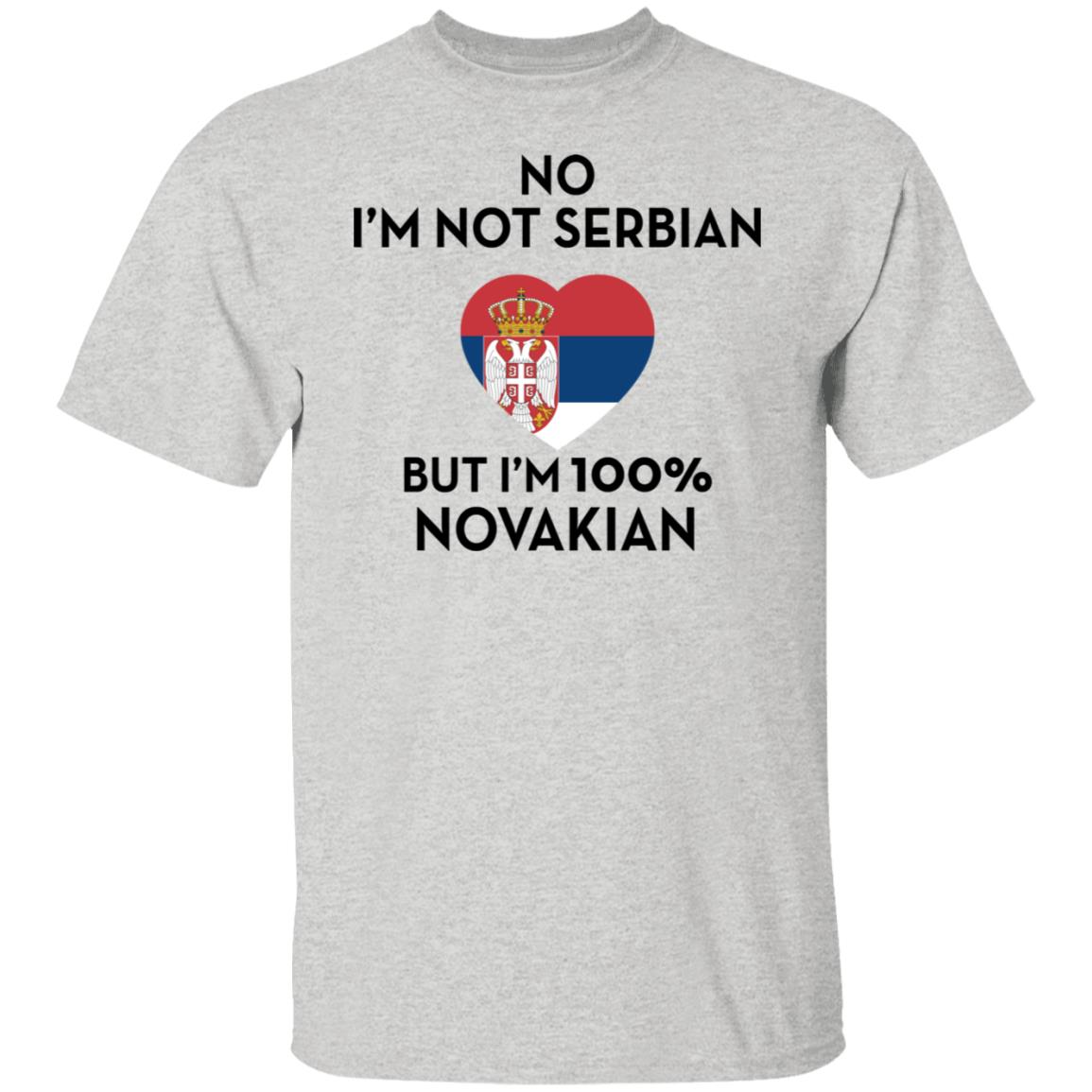 No I'm not Serbian but I'm 100% Novakian shirt
