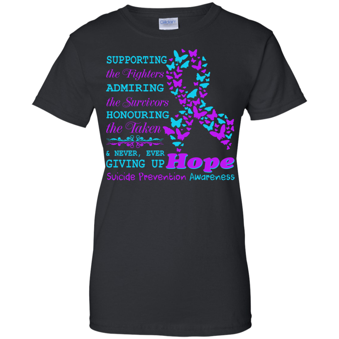 Supporting The Fighters - Admiring The Survivors - Honouring The Taken T-shirt - TeeDragons