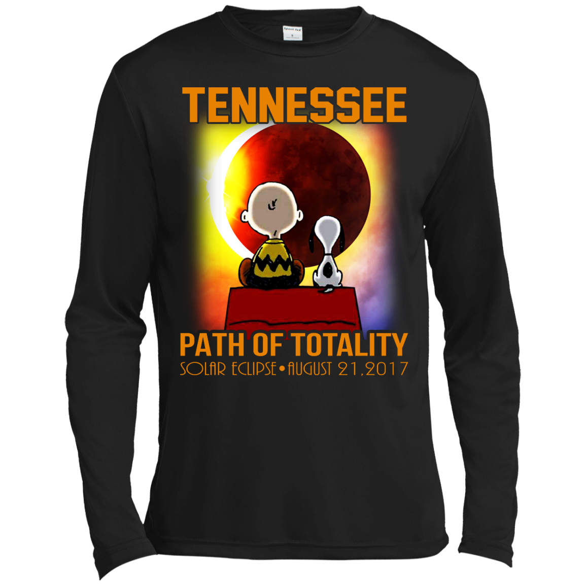 Snoopy and Charlie Brown - Tennessee - Path Of Totality Solar Eclipse T-Shirt - TeeDragons
