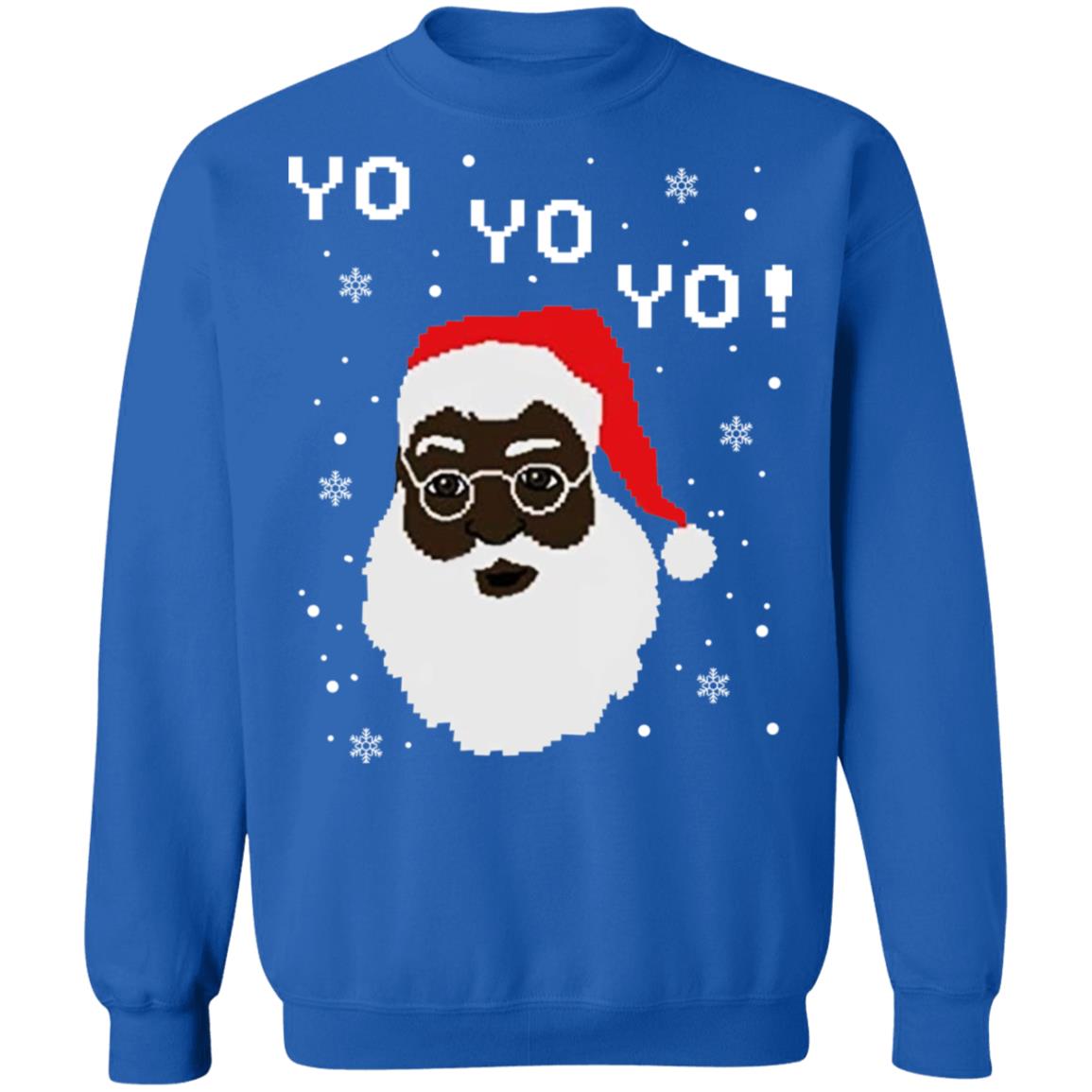 Black Santa Yo Yo Yo Shirt
