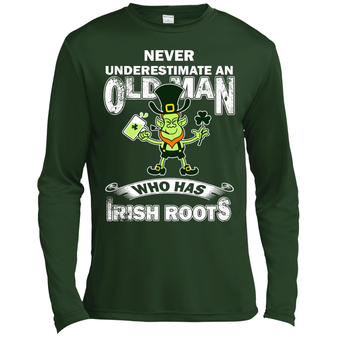 Never Underestimate An Old Man Who Has Irish Roots Shirt, Hoodie, Tank - TeeDragons