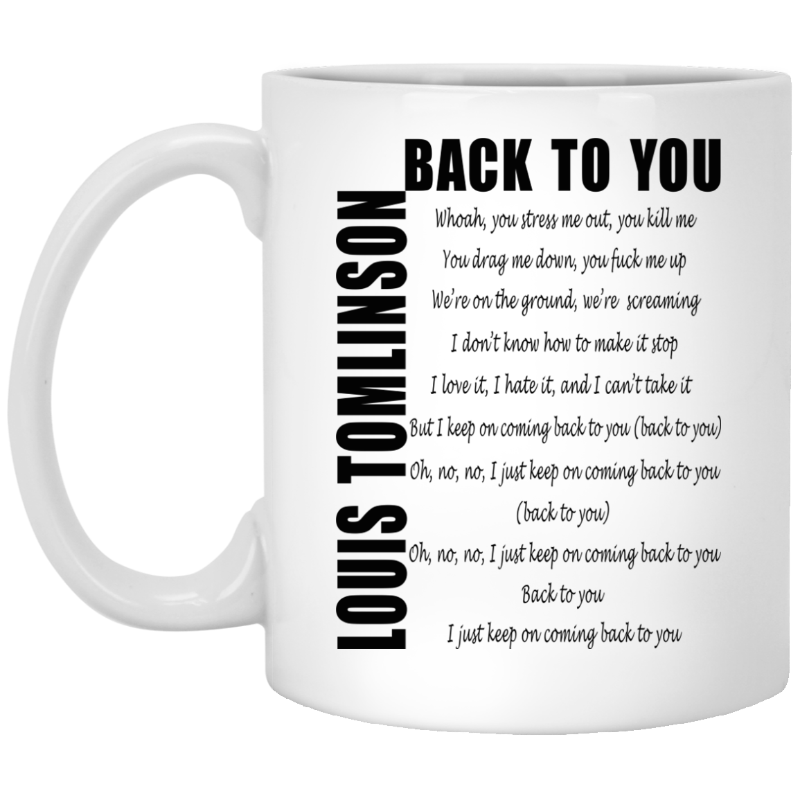 Louis Tomlinson - Back To You Mugs - TeeDragons