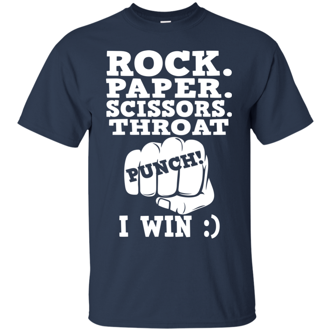 Rock Paper Scissors Throat Punch I Win Shirt, Hoodie - TeeDragons