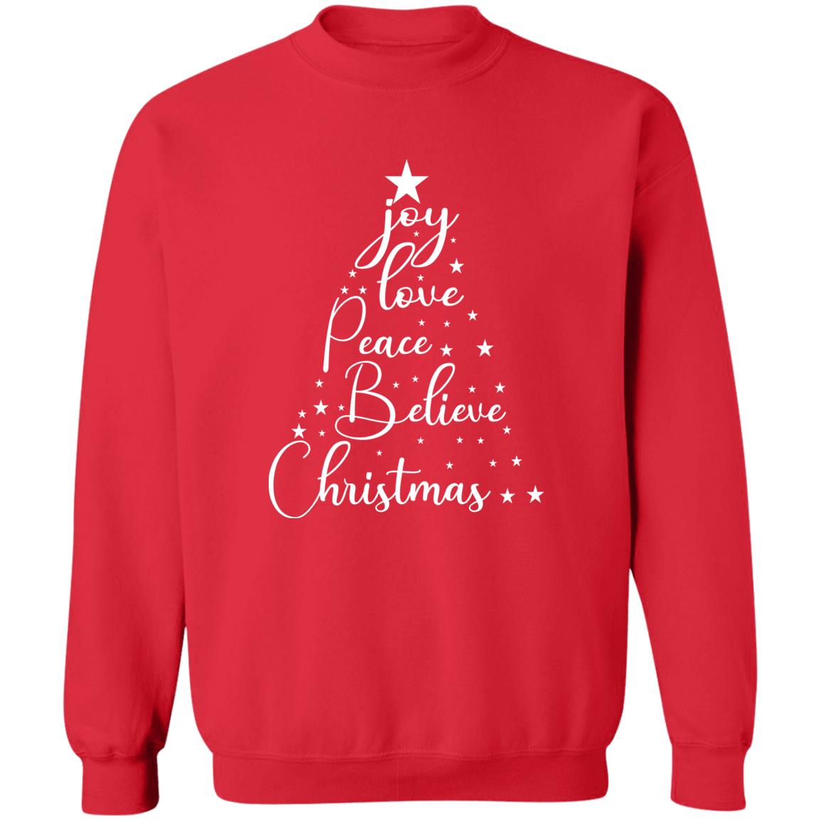Joy Love Peace Believe Christmas Shirt