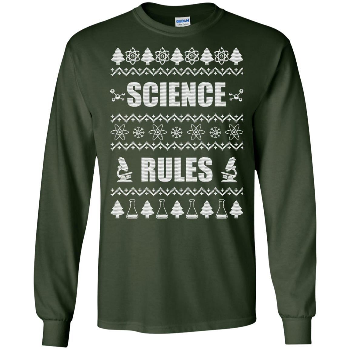 Science Rules Christmas Sweater, Hoodie - TeeDragons