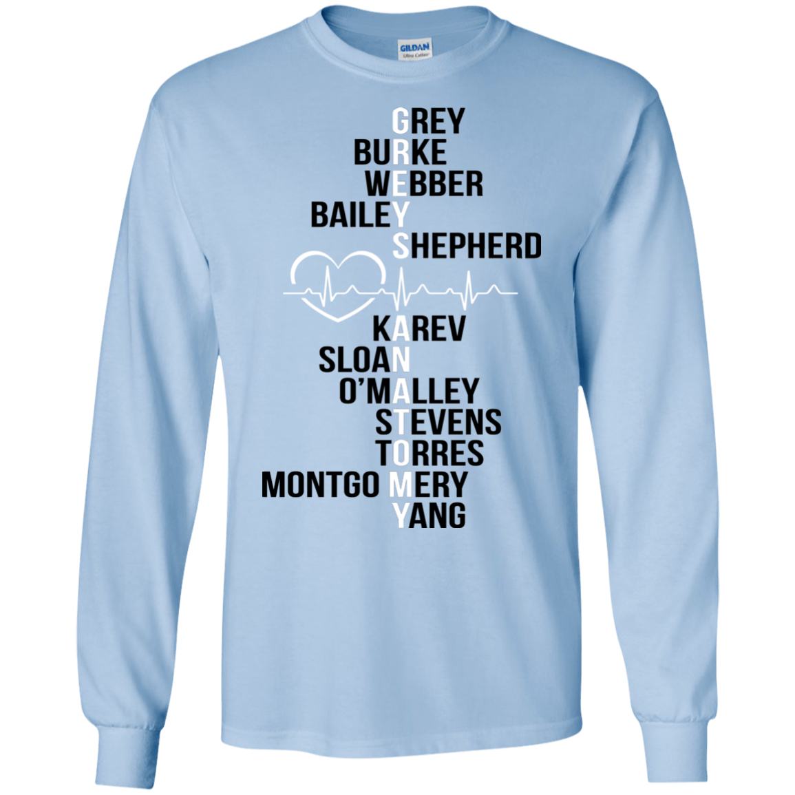 Greys Anatomy - Grey - Burke - Webber - Bailey T-Shirt - TeeDragons