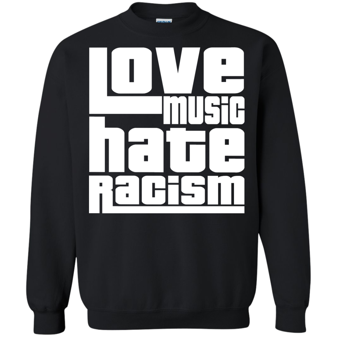Love Music Hate Racism Shirt, Hoodie, Tank - TeeDragons