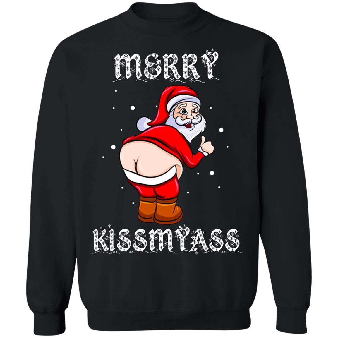 Santa Merry Kiss My Ass Shirt