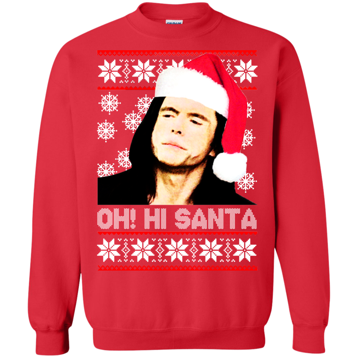 The Room Oh Hi Santa Christmas Sweater TeeDragons