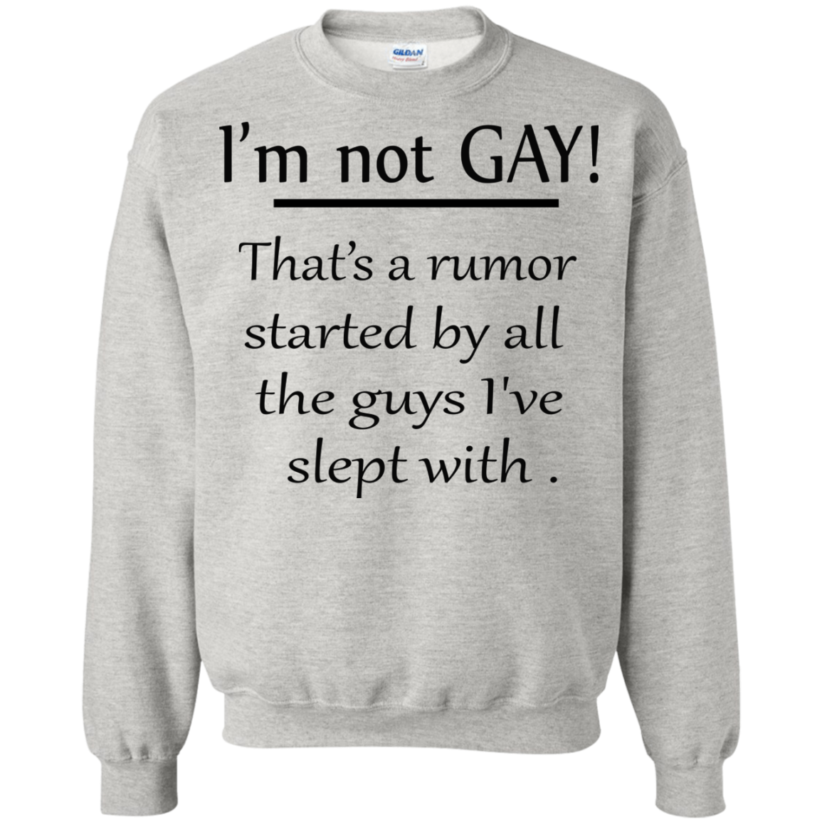 I'm Not Gay That's A Rumor Started By All The Guys I've Slept With Shirt - TeeDragons