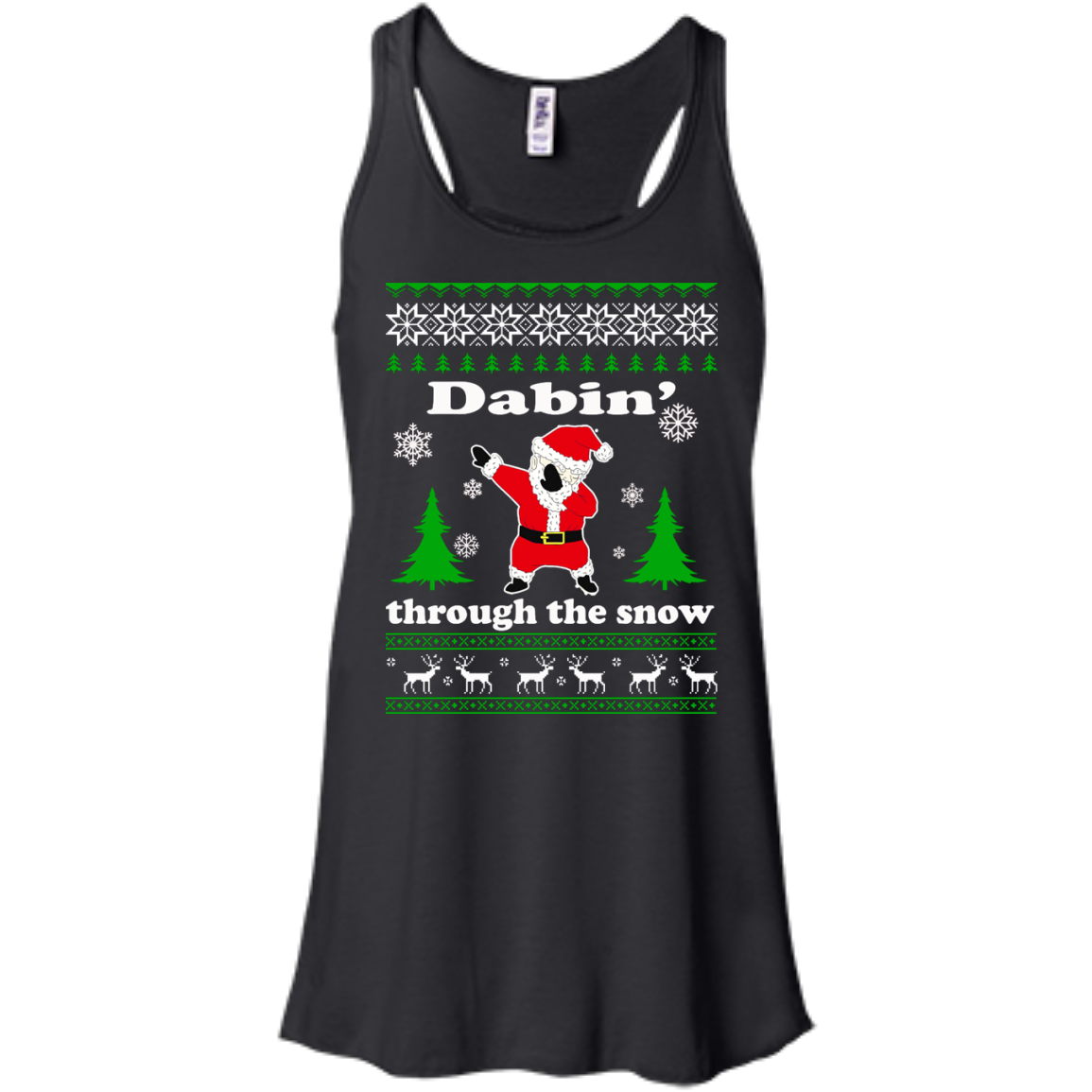 Dabbin Through the Snow Santa Ugly Christmas Sweater - TeeDragons