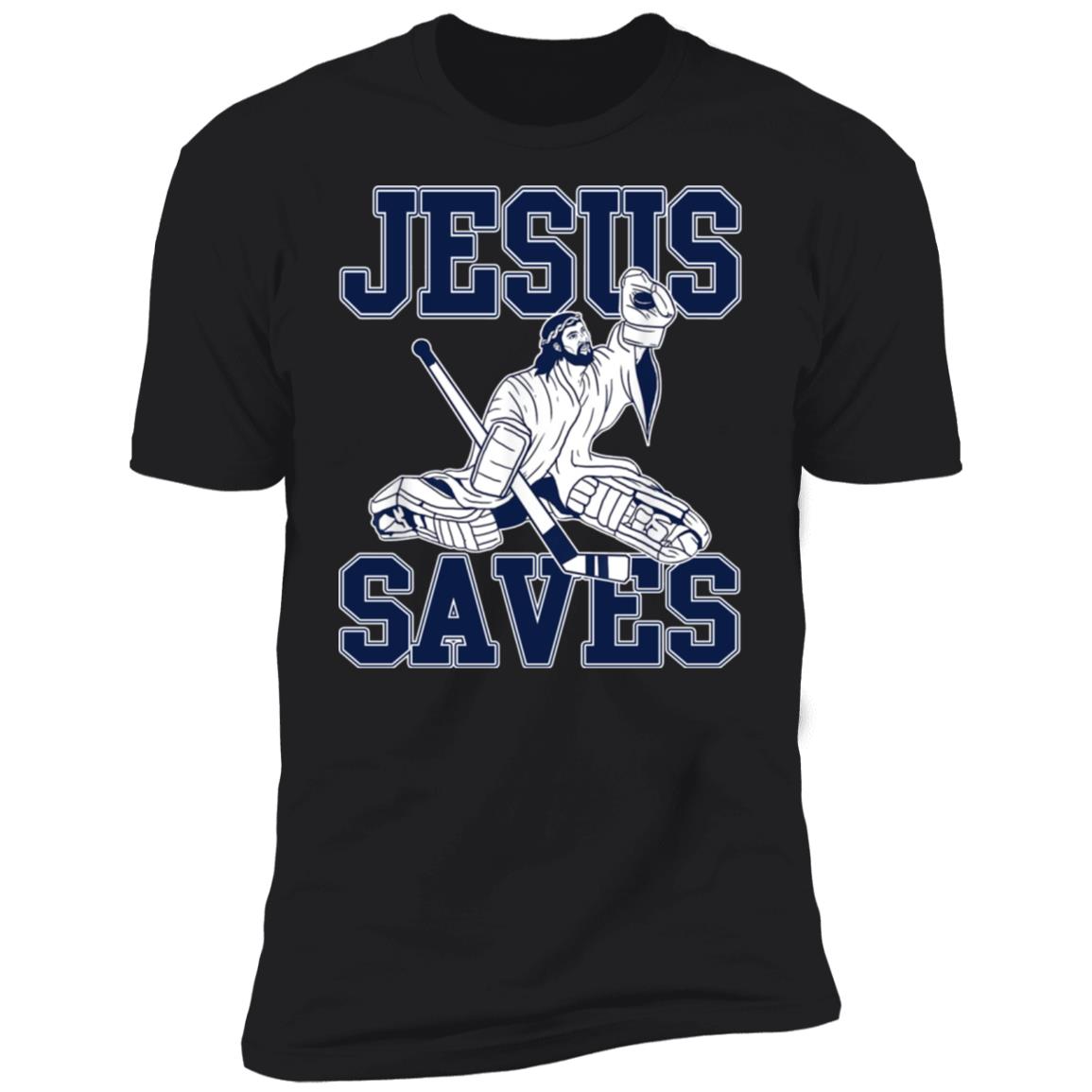 Jesus Saves Hockey Shirt