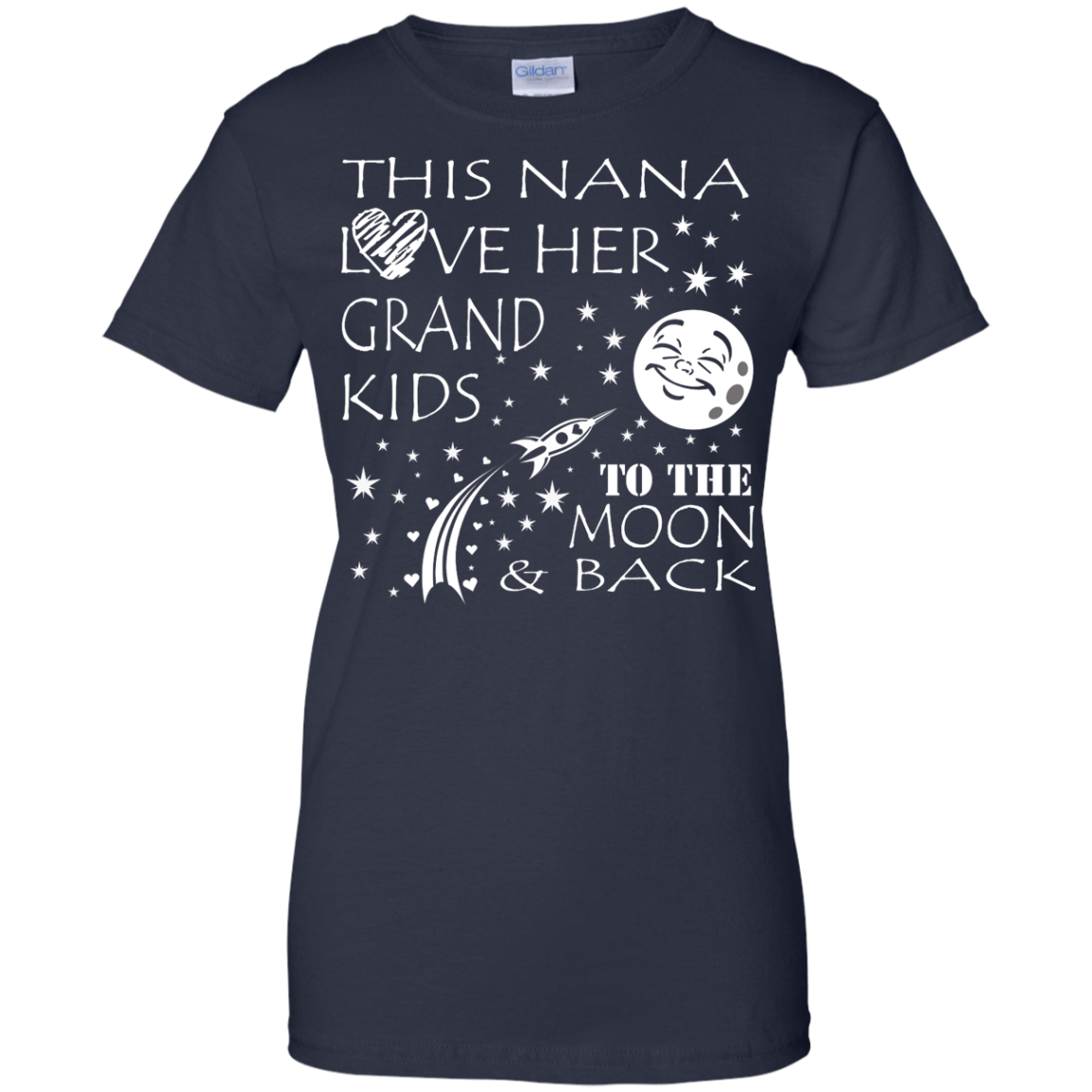 This Nana Love Her Grand Kids To The Moon & Back Shirt, Hoodie, Tank - TeeDragons