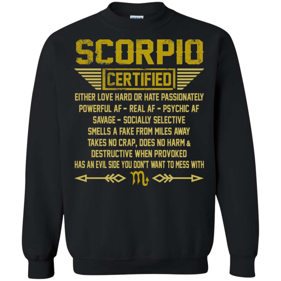Scorpio Certified - Either Love Hard Or Hate Passionately Shirt, Hoodie, Tank - TeeDragons