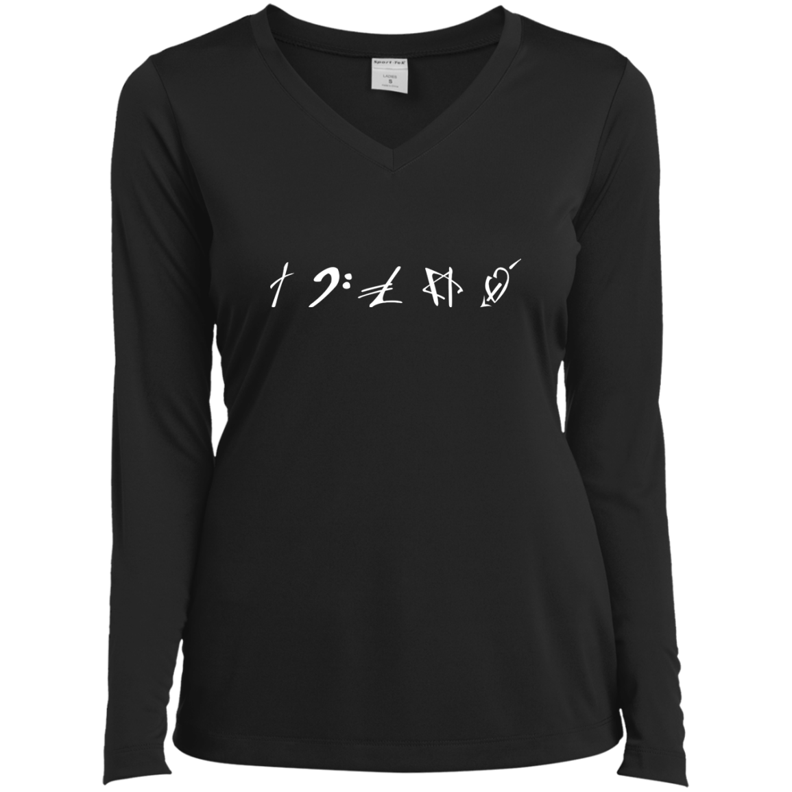 The symbols stand for Faith, Music, Money, Religion and Love Vneck Tee - TeeDragons