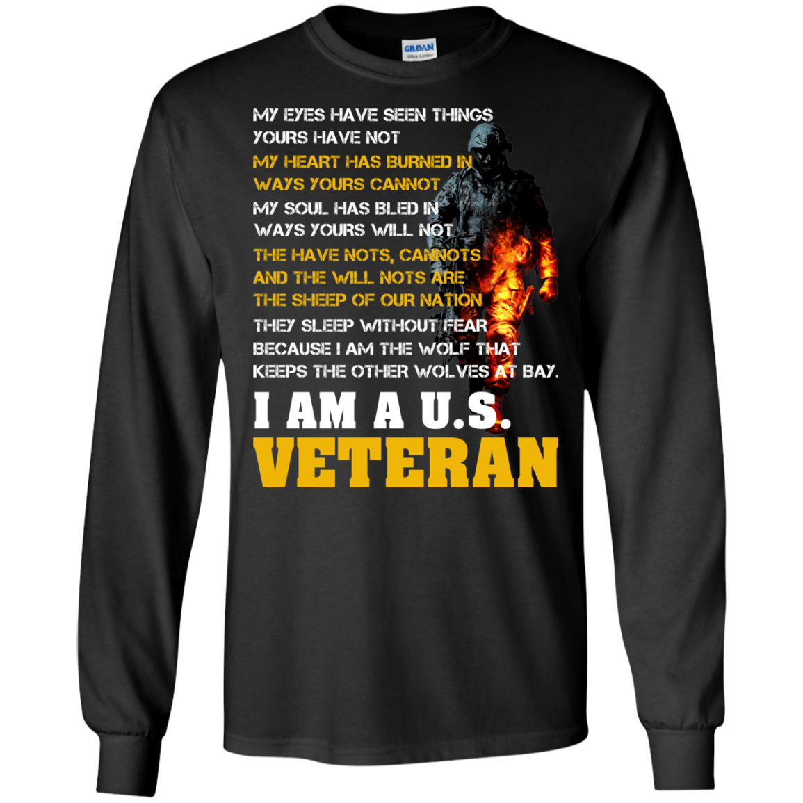 My Eyes Have Seen Things - I Am A U.S Veteran T-Shirt - TeeDragons