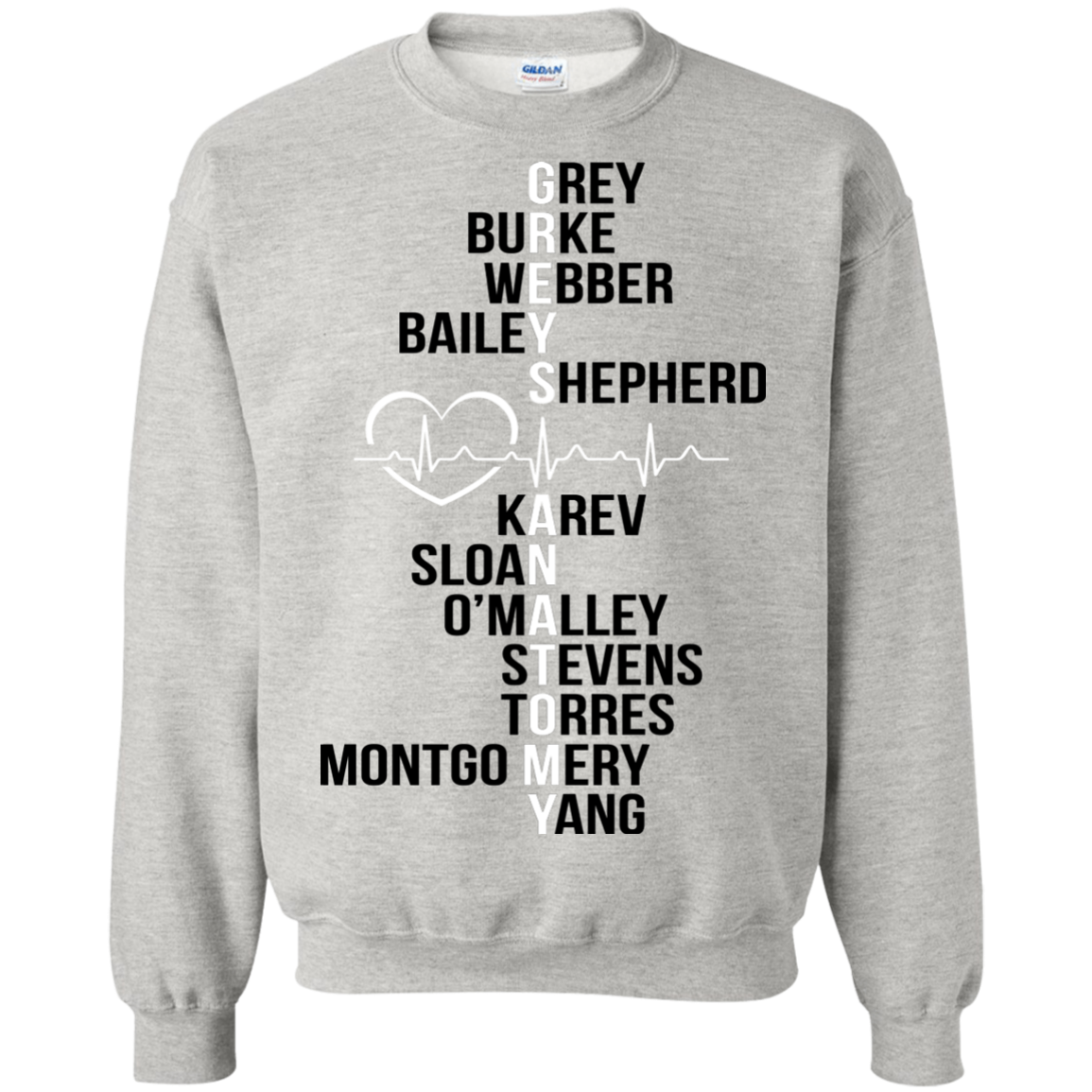 Greys Anatomy - Grey - Burke - Webber - Bailey T-Shirt - TeeDragons