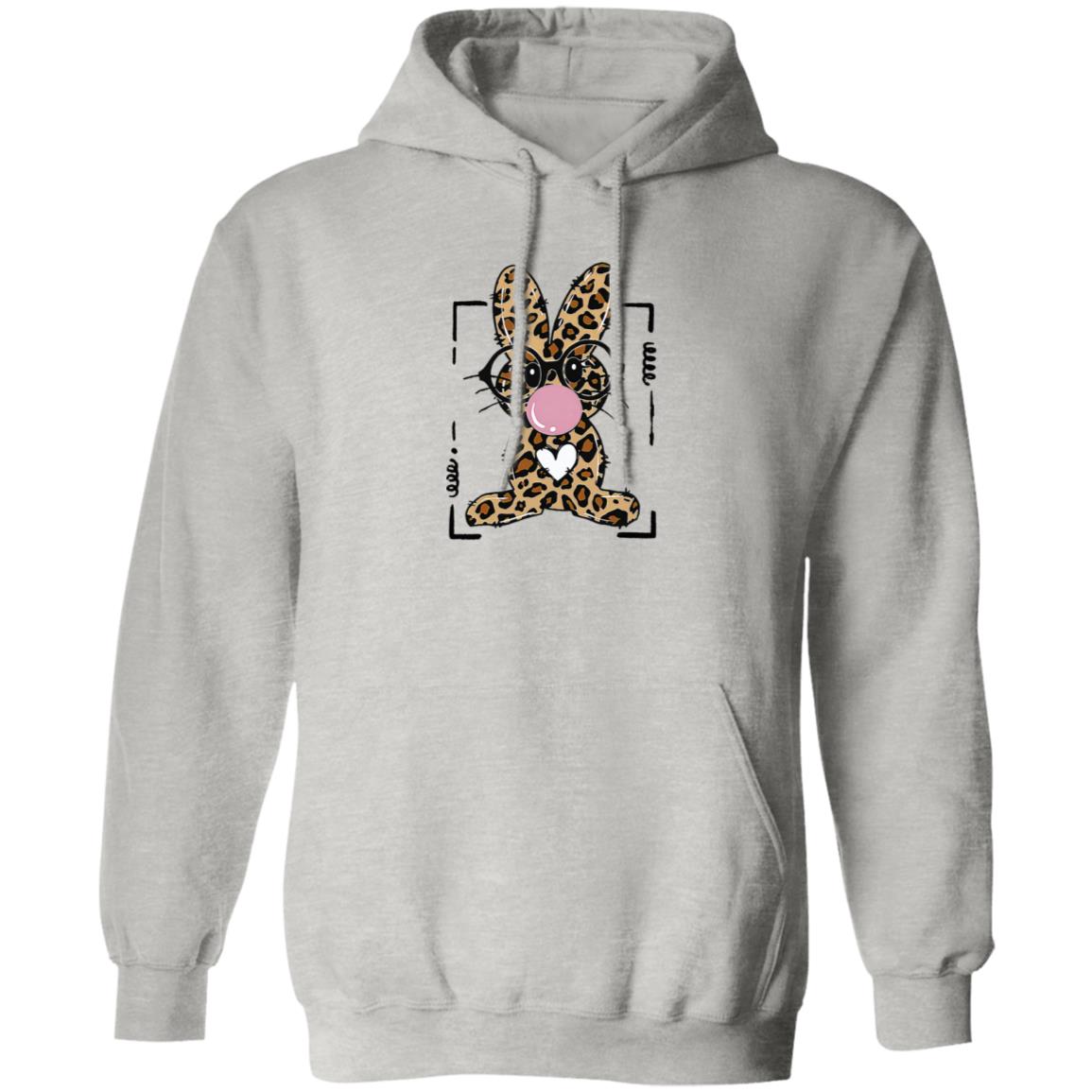 Leopard Rabbit Bunny Blowing Bubble Gum Easter Day Shirt