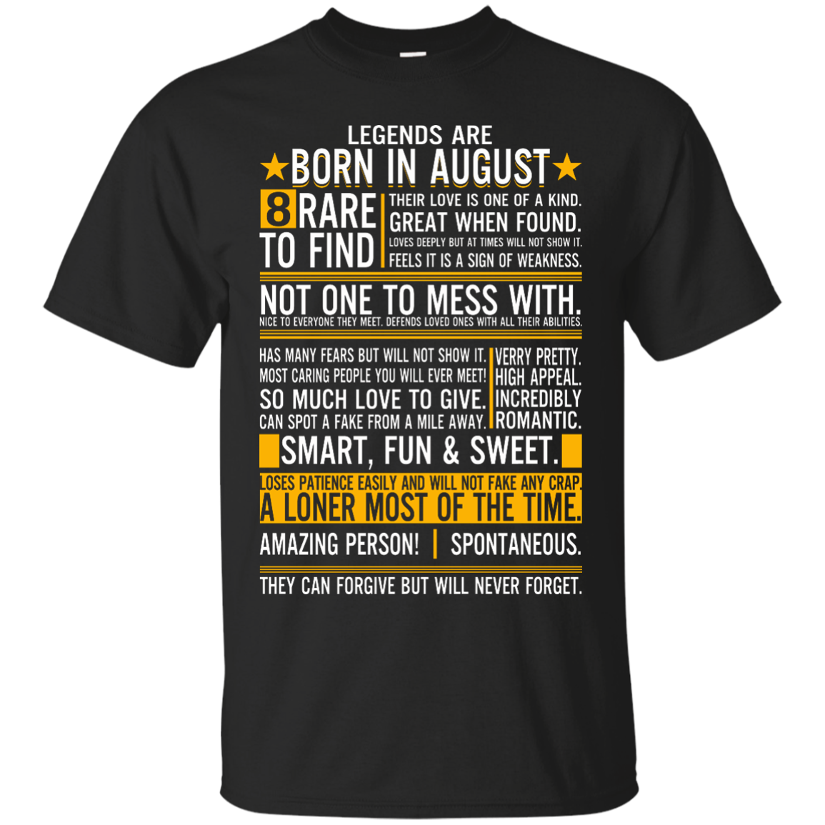 Legends Are Born In August - 8 Rare To Find Shirt, Hoodie, Tank - TeeDragons