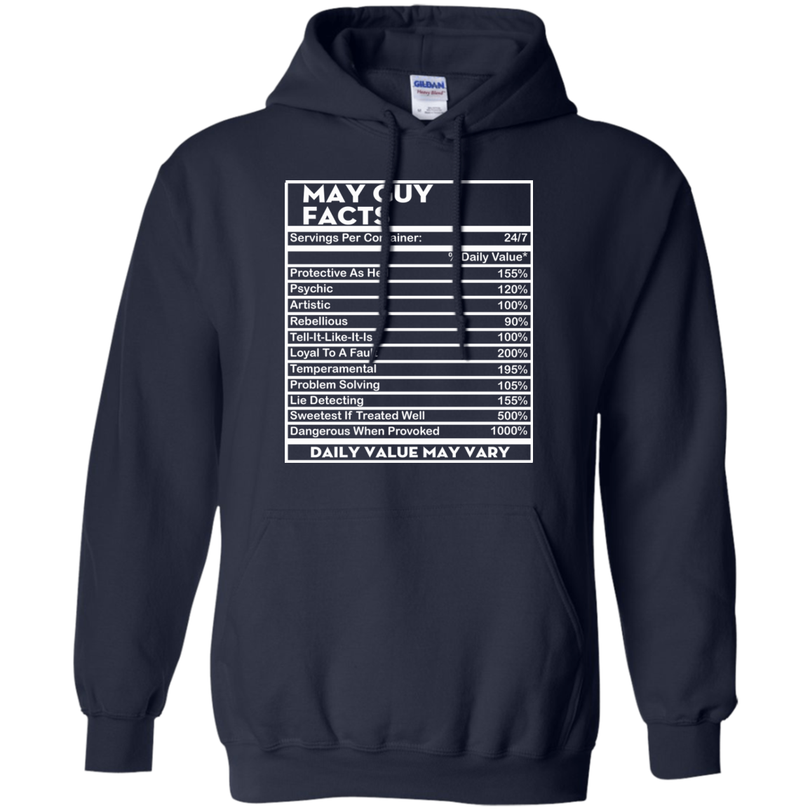 May Guy Facts - Servings Per Container 24/7 Shirt, Hoodie - TeeDragons