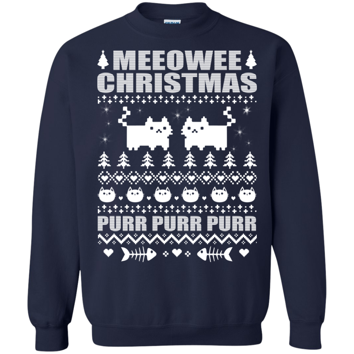 Meeowee Christmas Ugly Sweater, Hoodie - TeeDragons