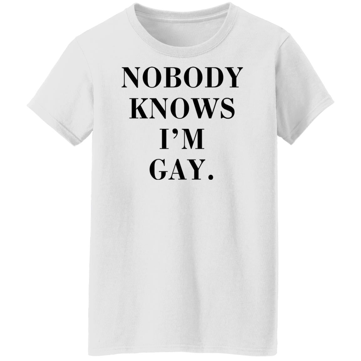 Nobody Knows I'm Gay Shirt