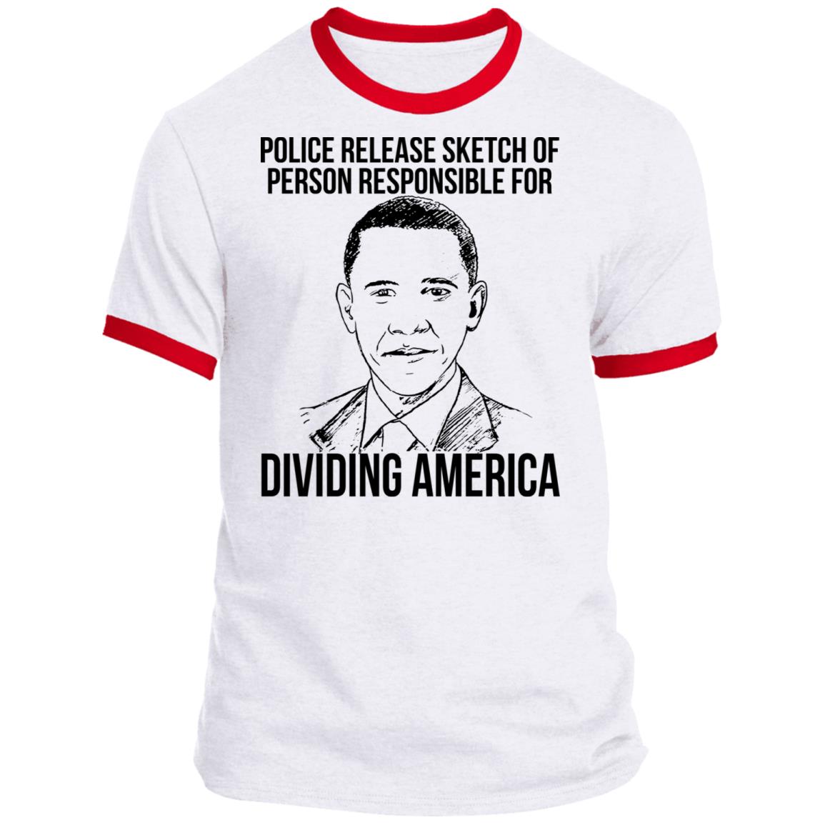 Police release sketch of person responsible for dividing america shirt