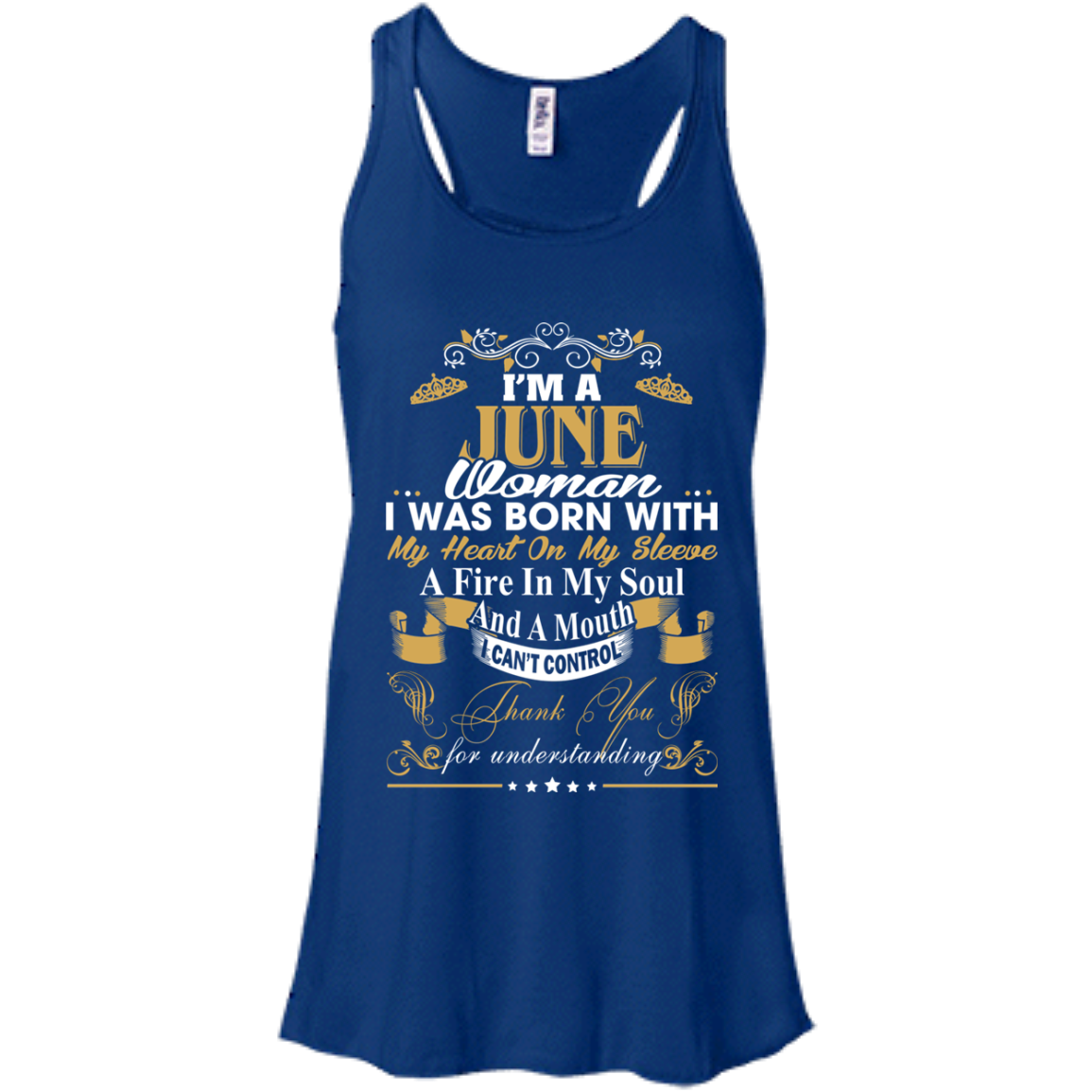 I Am A June Woman - I Was Born With My Heart On My Sleeve T-Shirt - TeeDragons