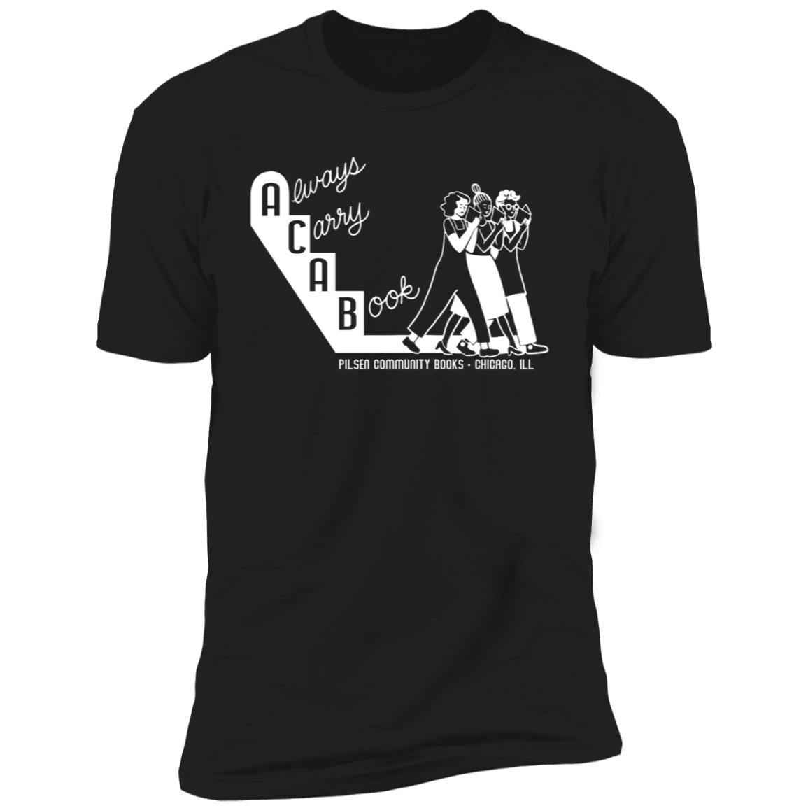 Always carry a book shirt