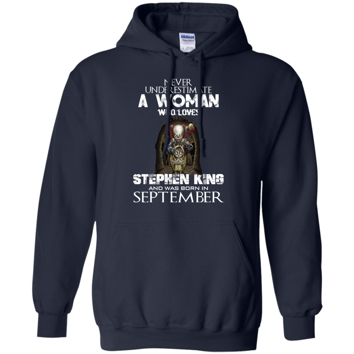 Never Underestimate A Woman Who Loves Stephen King And Was Born In September T-Shirt - TeeDragons