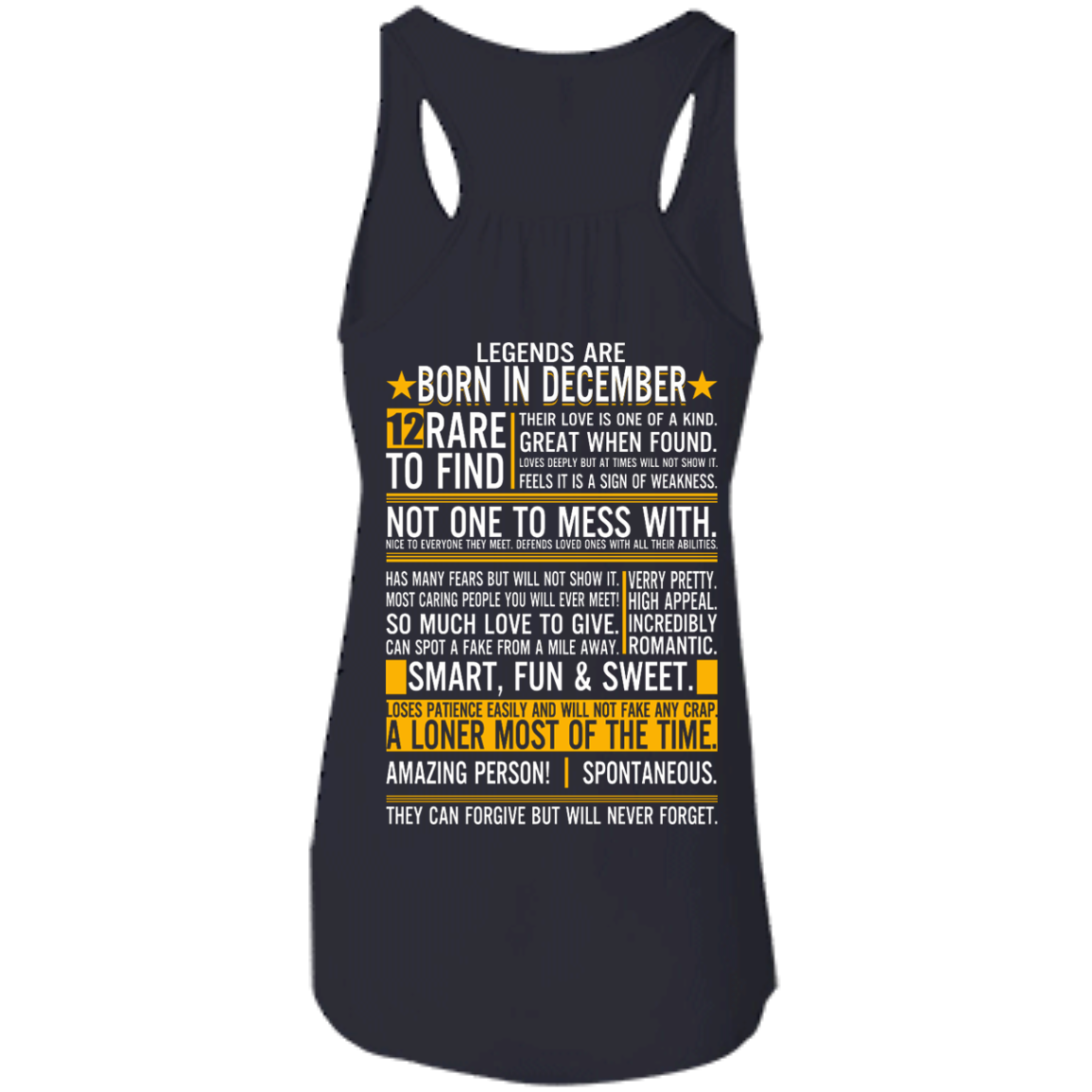 Legends Are Born In December - 12 Rare To Find Shirt - Back Design - TeeDragons