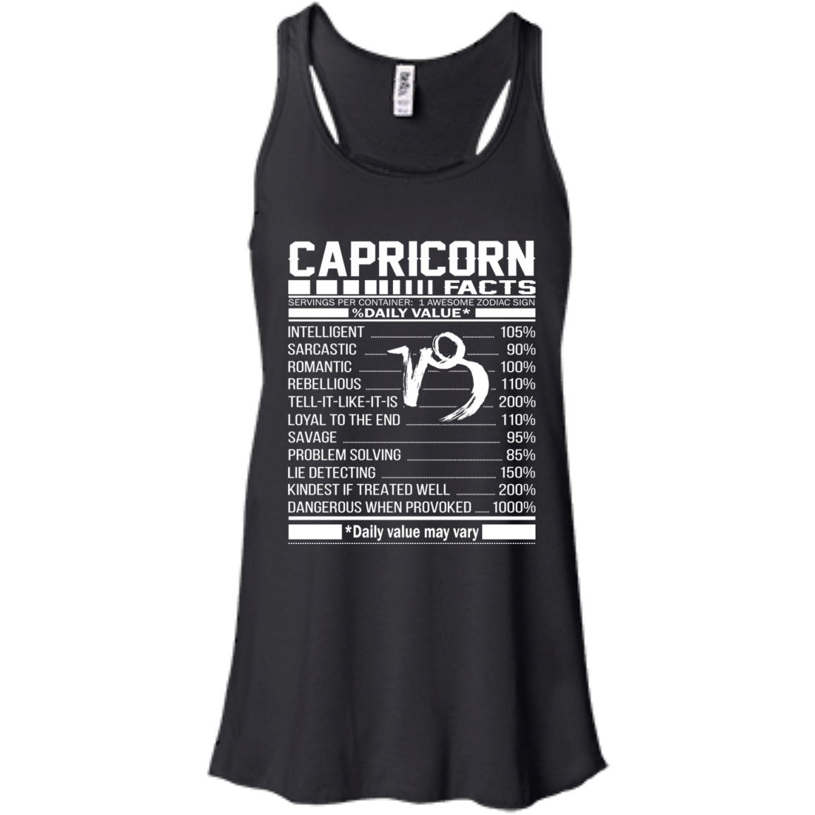 Capricorn Facts - Awesome Zodiac Sign - %Daily Value Shirt, Hoodie, Tank - TeeDragons